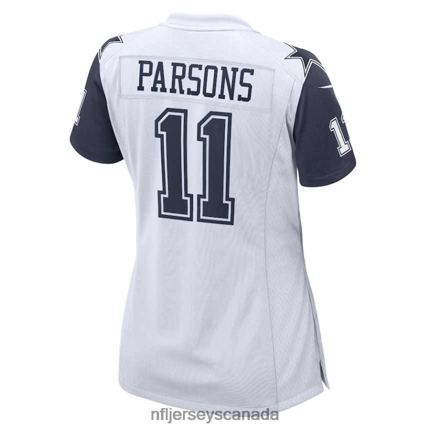 Women Dallas Cowboys Micah Parsons Nike White Alternate Game Jersey Clothing NFL TBXFR62095