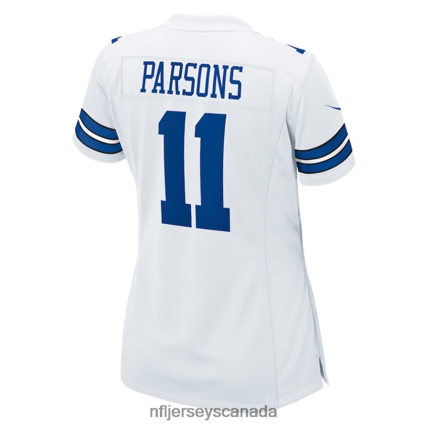 Women Dallas Cowboys Micah Parsons Nike White Game Jersey Clothing NFL TBXFR62375