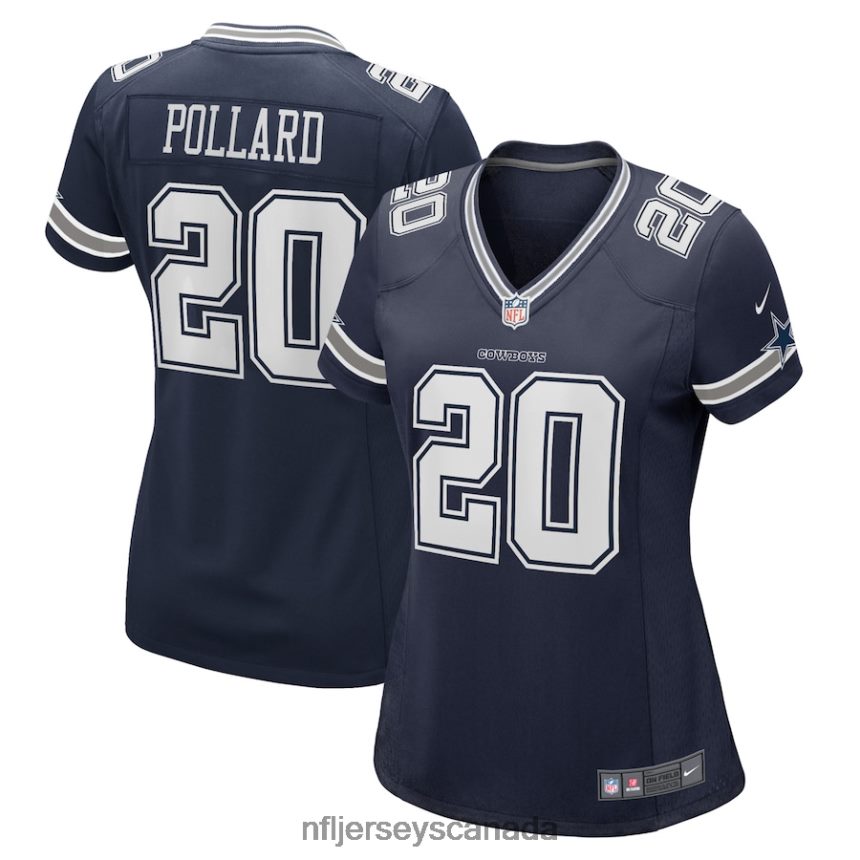 Women Dallas Cowboys Tony Pollard Nike Navy Game Player Jersey Clothing NFL TBXFR62410