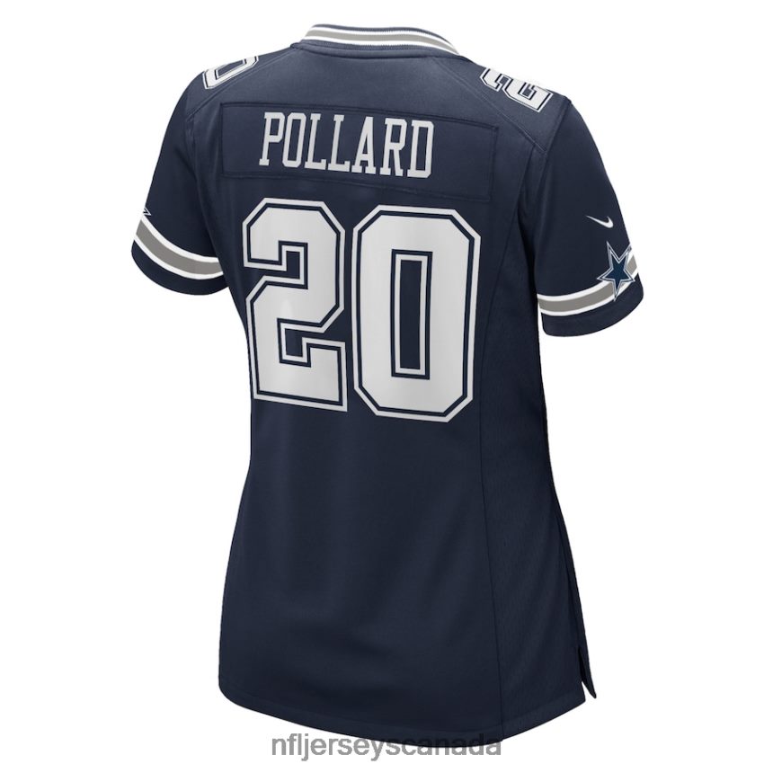 Women Dallas Cowboys Tony Pollard Nike Navy Game Player Jersey Clothing NFL TBXFR62410