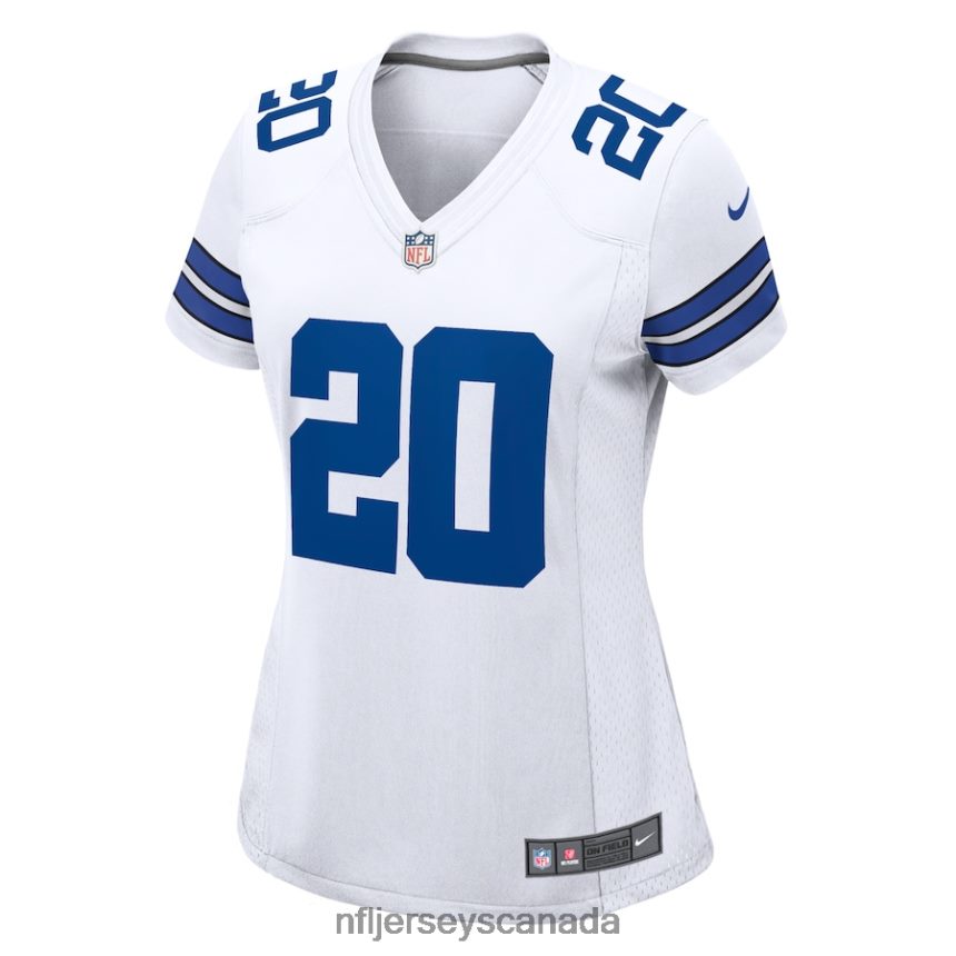 Women Dallas Cowboys Tony Pollard Nike White Game Player Jersey Clothing NFL TBXFR62807