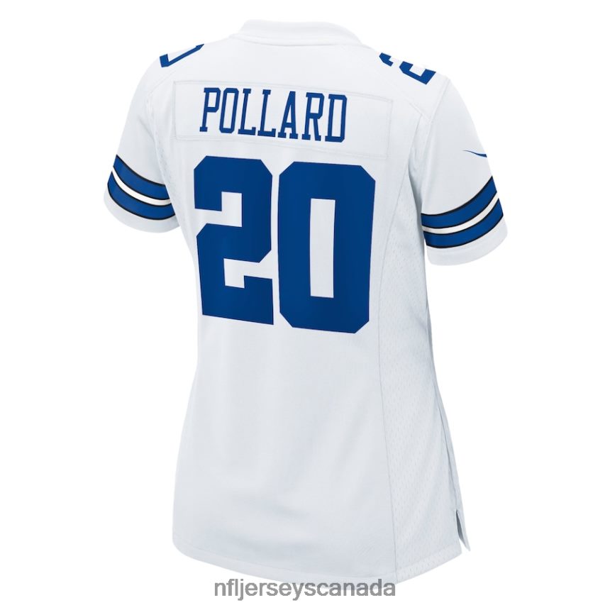 Women Dallas Cowboys Tony Pollard Nike White Game Player Jersey Clothing NFL TBXFR62807