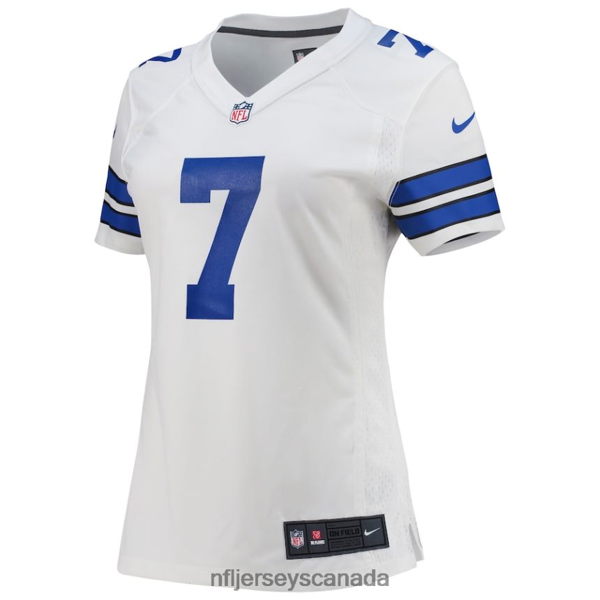 Women Dallas Cowboys Trevon Diggs Nike White Game Jersey Clothing NFL TBXFR62525