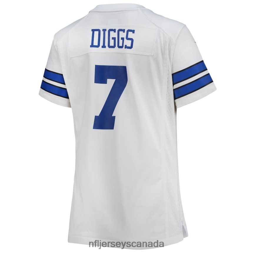 Women Dallas Cowboys Trevon Diggs Nike White Game Jersey Clothing NFL TBXFR62525