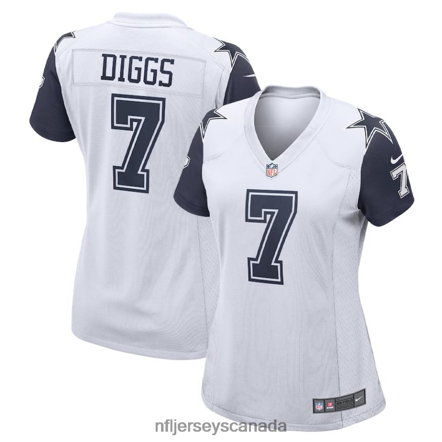 Women Dallas Cowboys Trevon Diggs Nike White Team Game Jersey Clothing NFL TBXFR62145