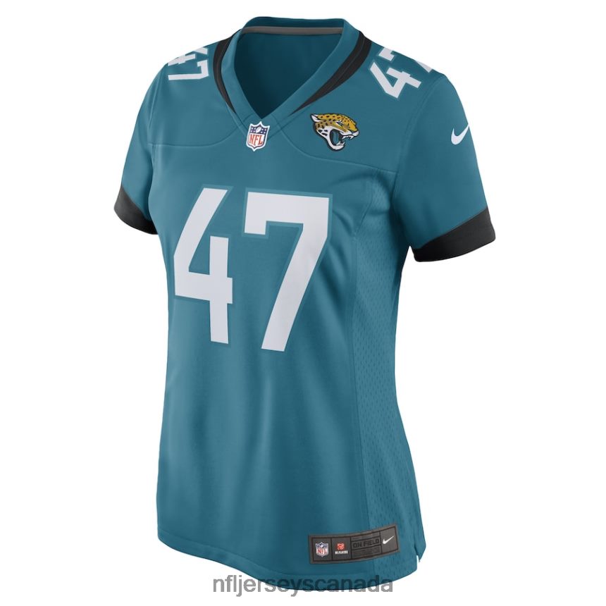 Women De\Shaan Dixon Jacksonville Jaguars Nike Teal Game Player Jersey Clothing NFL TBXFR65286