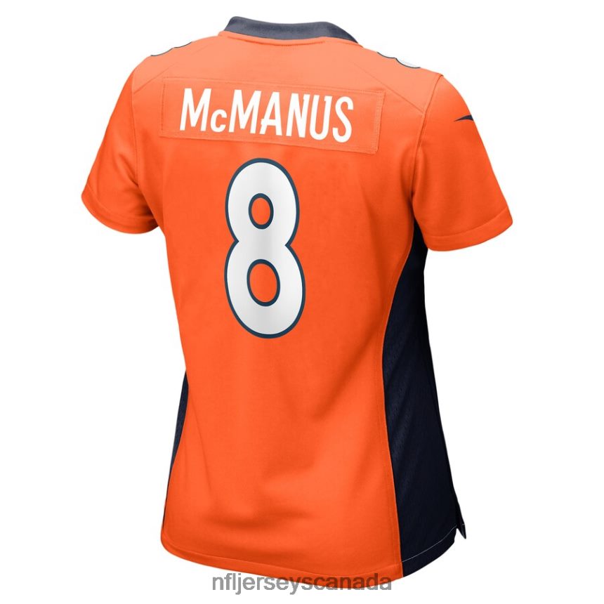 Women Denver Broncos Brandon McManus Nike Orange Game Jersey Clothing NFL TBXFR62552
