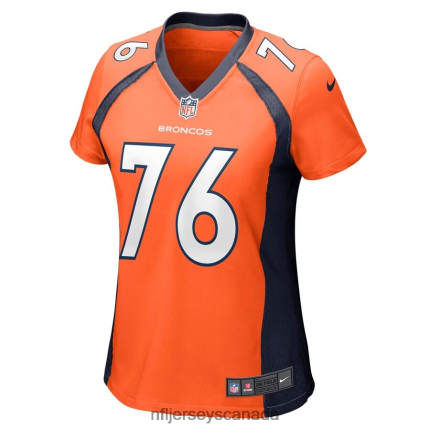Women Denver Broncos Calvin Anderson Nike Orange Game Jersey Clothing NFL TBXFR65777