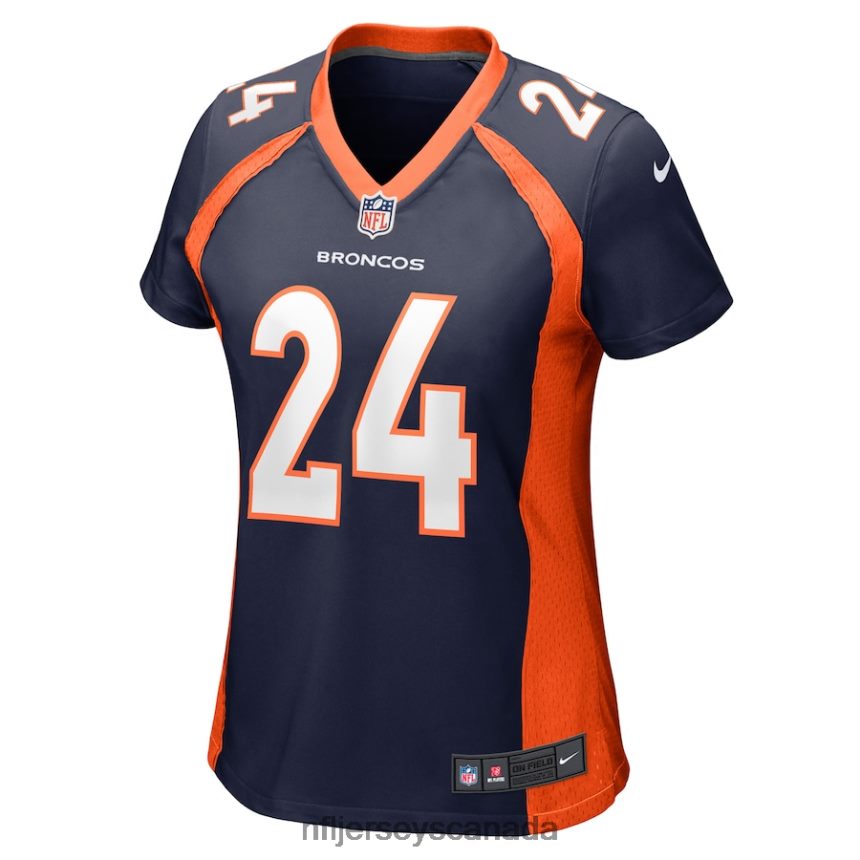 Women Denver Broncos Champ Bailey Nike Navy Retired Player Jersey Clothing NFL TBXFR63792