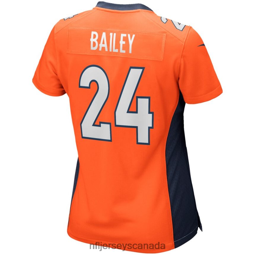Women Denver Broncos Champ Bailey Nike Orange Game Retired Player Jersey Clothing NFL TBXFR62856