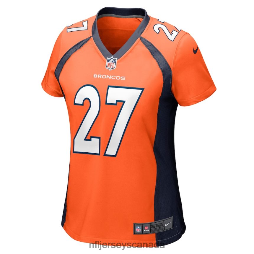 Women Denver Broncos Damarri Mathis Nike Orange Game Player Jersey Clothing NFL TBXFR66809