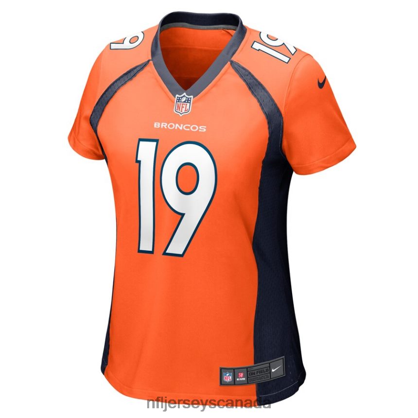 Women Denver Broncos Darrius Shepherd Nike Orange Game Player Jersey Clothing NFL TBXFR66771