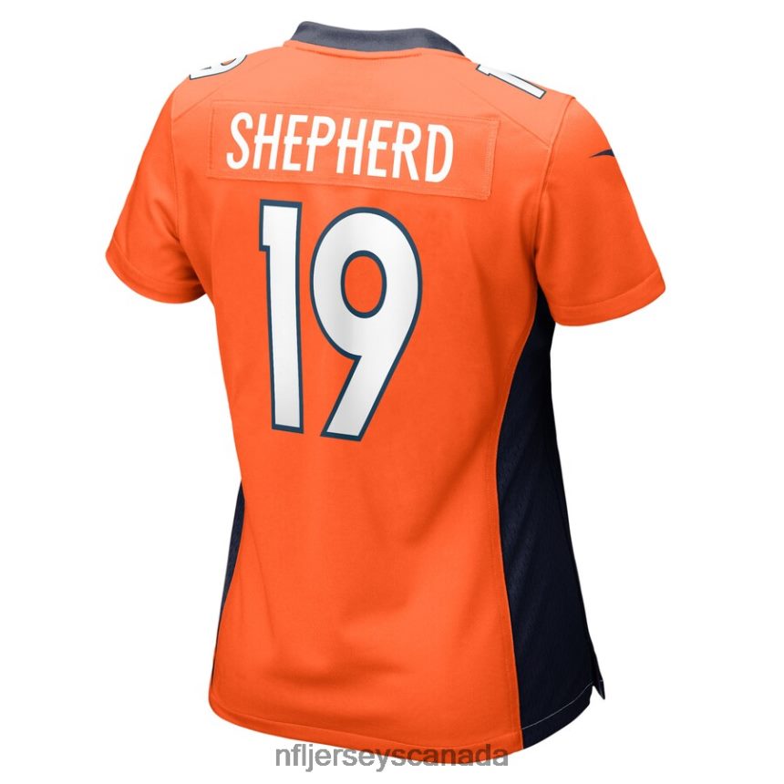 Women Denver Broncos Darrius Shepherd Nike Orange Game Player Jersey Clothing NFL TBXFR66771
