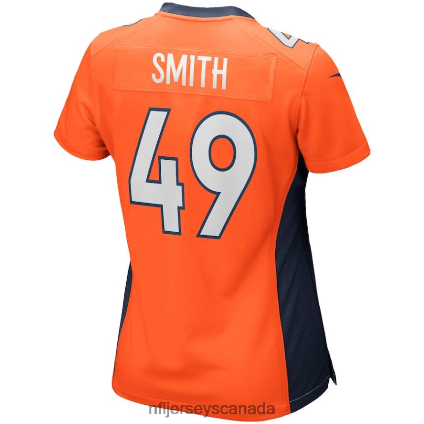 Women Denver Broncos Dennis Smith Nike Orange Game Retired Player Jersey Clothing NFL TBXFR66658