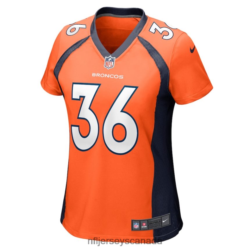 Women Denver Broncos Devine Ozigbo Nike Orange Game Player Jersey Clothing NFL TBXFR66441