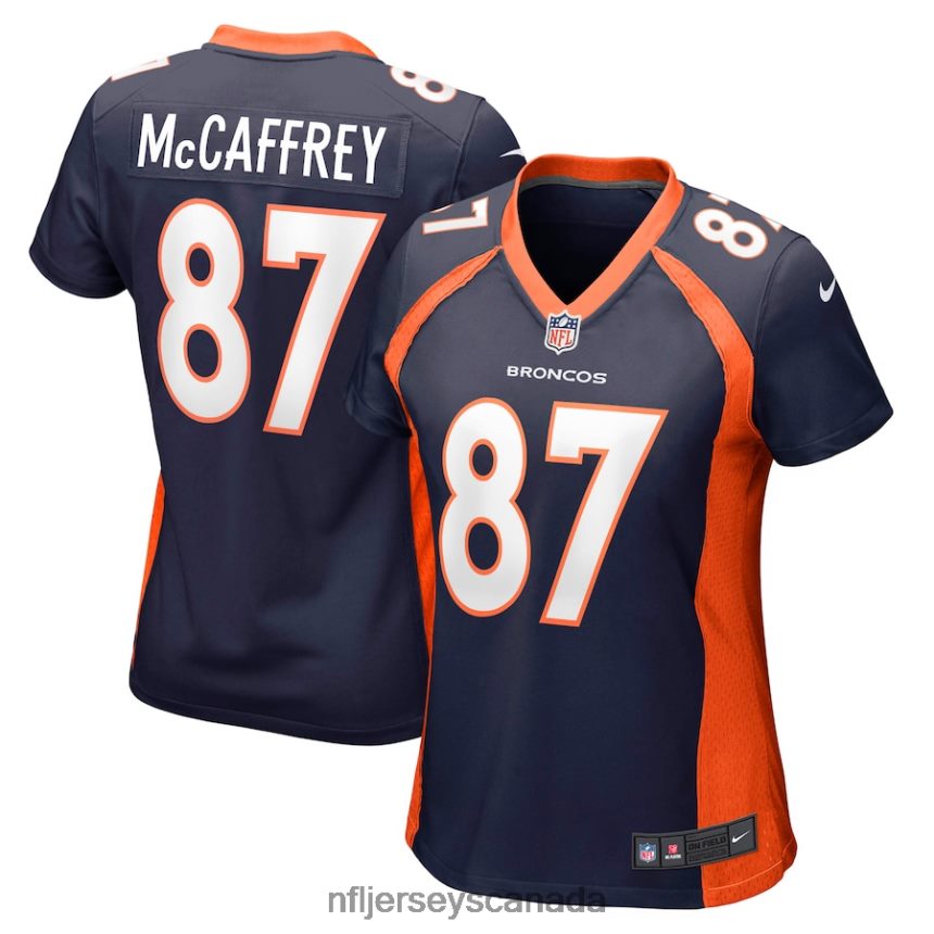 Women Denver Broncos Ed McCaffrey Nike Navy Retired Player Jersey Clothing NFL TBXFR66899