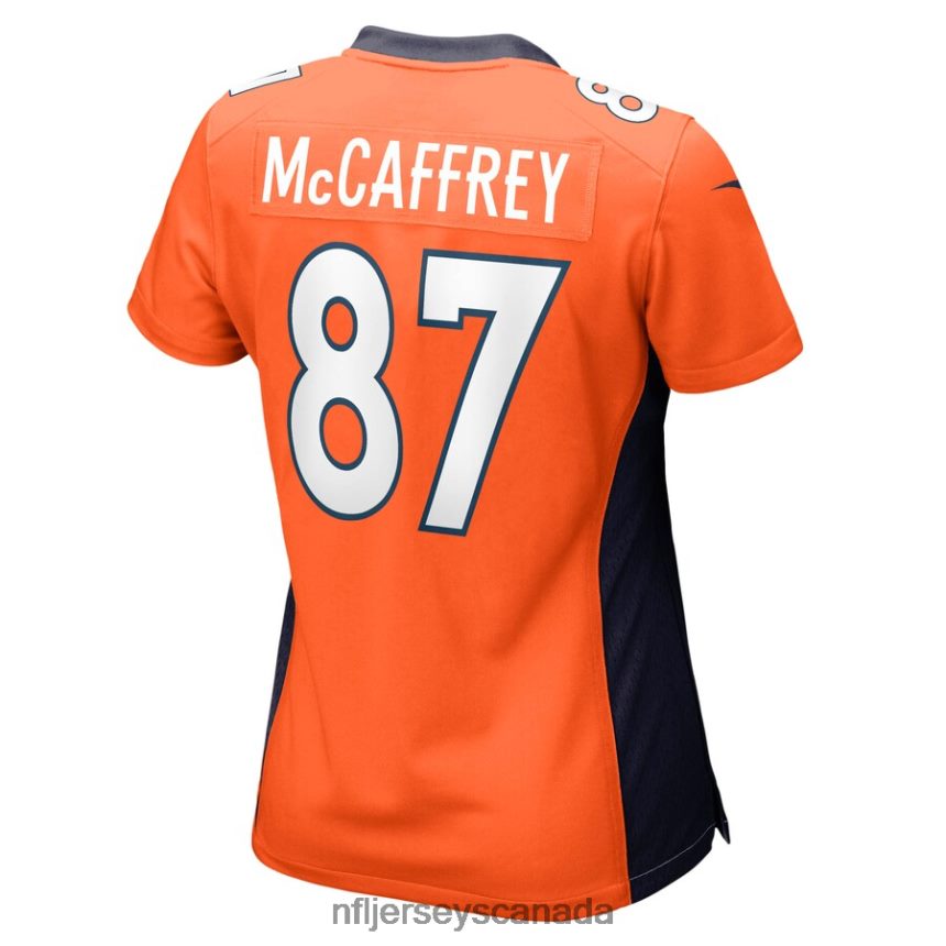 Women Denver Broncos Ed McCaffrey Nike Orange Game Retired Player Jersey Clothing NFL TBXFR64801
