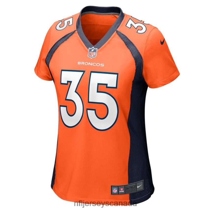 Women Denver Broncos JaQuan McMillian Nike Orange Game Player Jersey Clothing NFL TBXFR66916