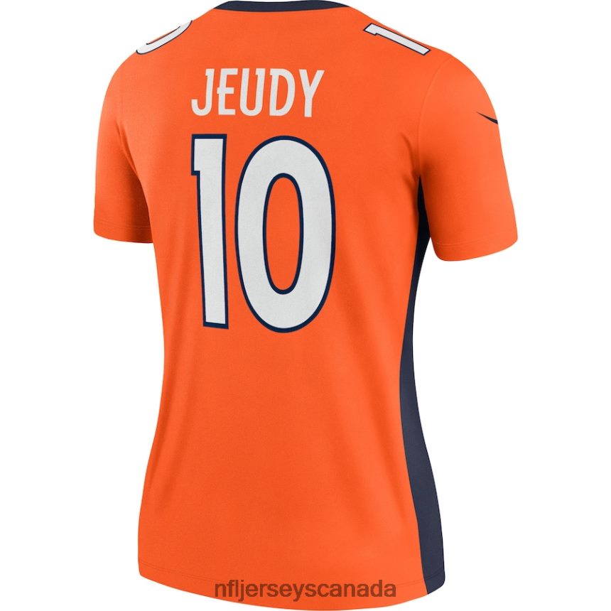 Women Denver Broncos Jerry Jeudy Nike Orange Legend Jersey Clothing NFL TBXFR63183