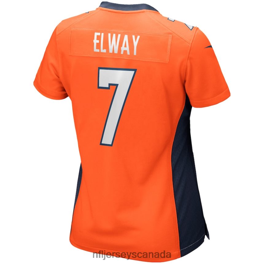 Women Denver Broncos John Elway Nike Orange Game Retired Player Jersey Clothing NFL TBXFR61270