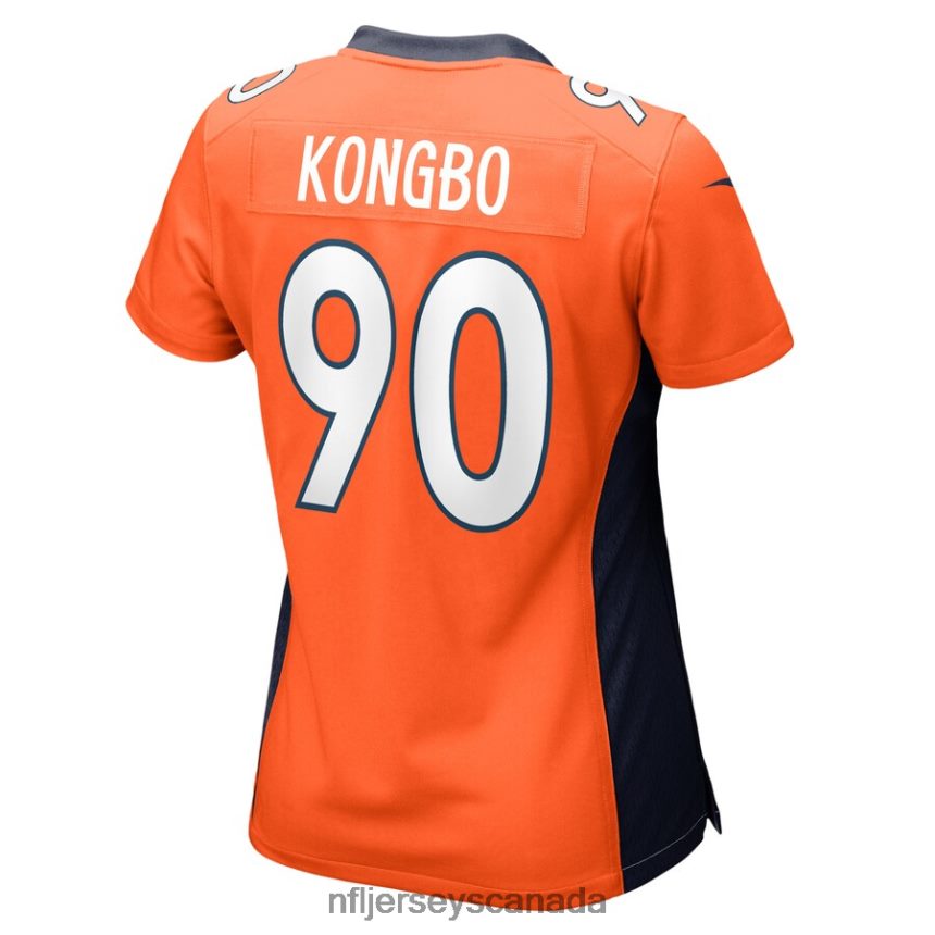 Women Denver Broncos Jonathan Kongbo Nike Orange Game Player Jersey Clothing NFL TBXFR66483