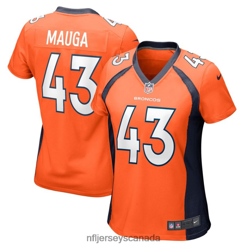Women Denver Broncos Kanai Mauga Nike Orange Game Player Jersey Clothing NFL TBXFR66004