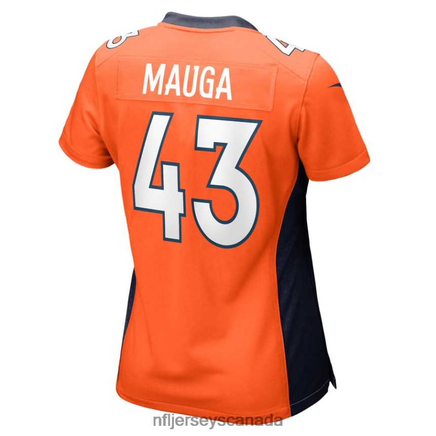 Women Denver Broncos Kana\i Mauga Nike Orange Game Player Jersey Clothing NFL TBXFR66004