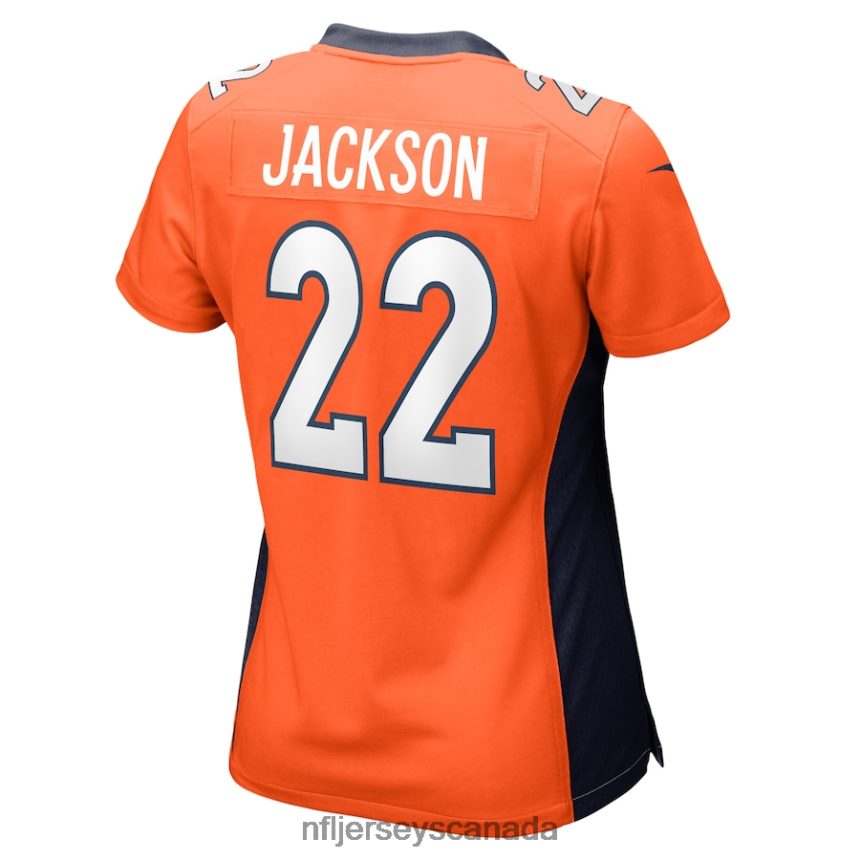 Women Denver Broncos Kareem Jackson Nike Orange Game Jersey Clothing NFL TBXFR66811