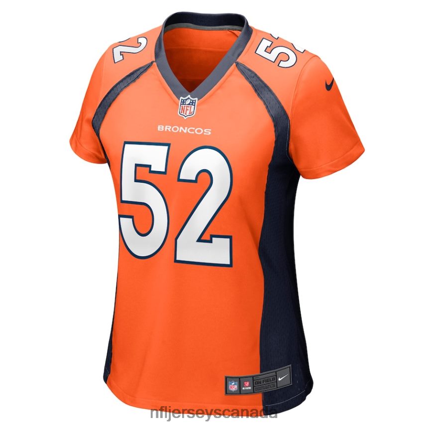 Women Denver Broncos Netane Muti Nike Orange Nike Game Player Jersey Clothing NFL TBXFR65995