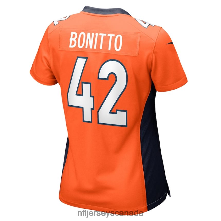 Women Denver Broncos Nik Bonitto Nike Orange Game Player Jersey Clothing NFL TBXFR66855