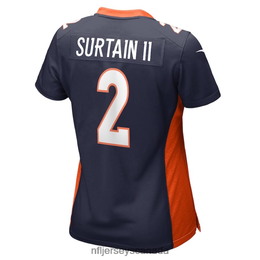 Women Denver Broncos Patrick Surtain II Nike Navy Home Game Player Jersey Clothing NFL TBXFR62072