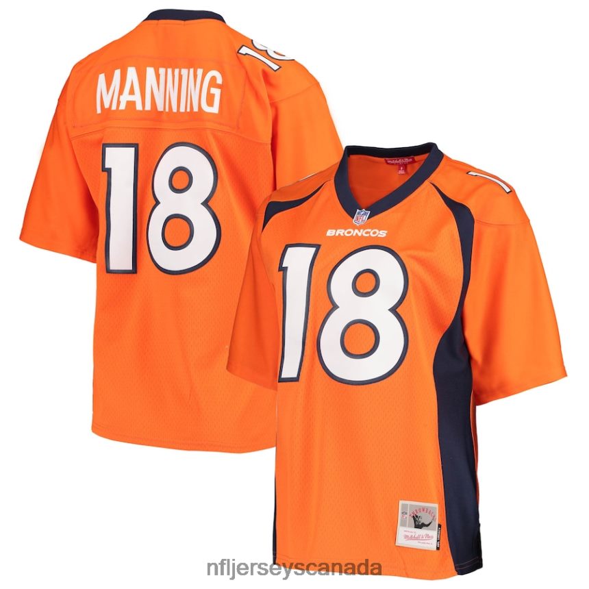Women Denver Broncos Peyton Manning Mitchell  Ness Orange Legacy Replica Player Jersey Clothing NFL TBXFR61126