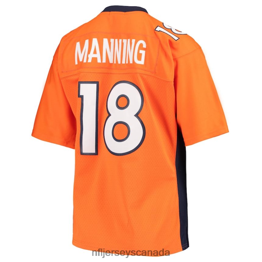 Women Denver Broncos Peyton Manning Mitchell  Ness Orange Legacy Replica Player Jersey Clothing NFL TBXFR61126