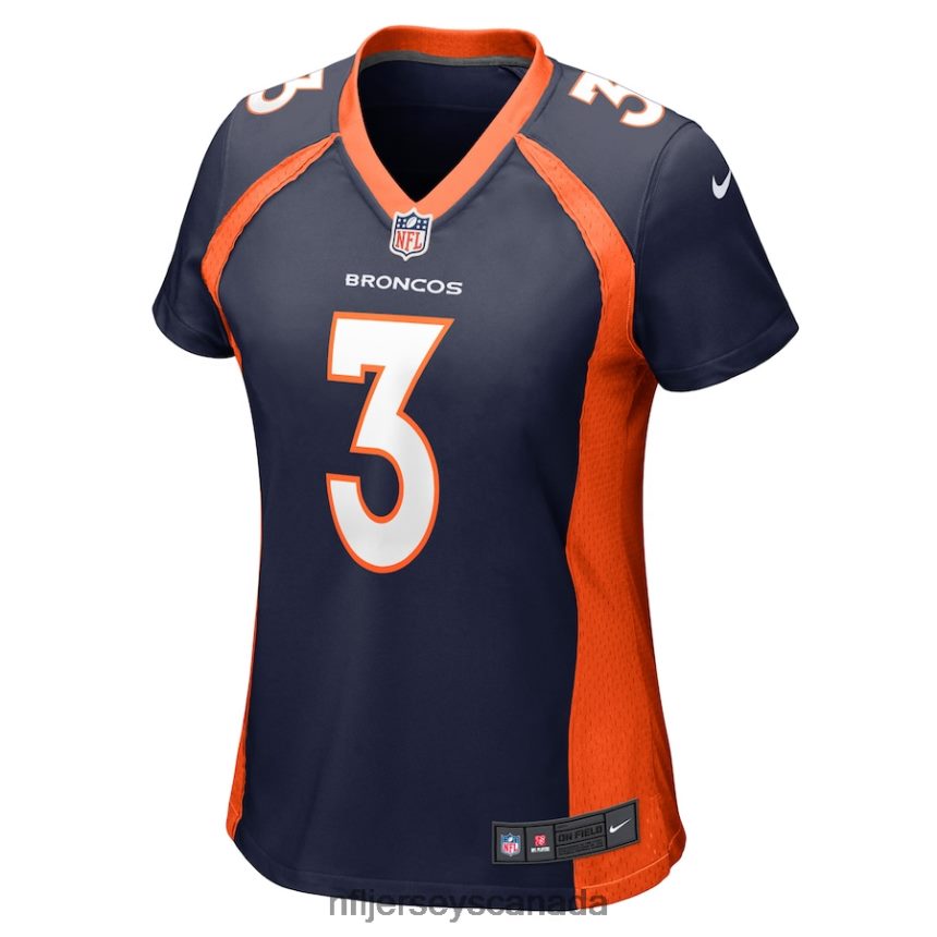Women Denver Broncos Russell Wilson Nike Navy Alternate Game Jersey Clothing NFL TBXFR62786