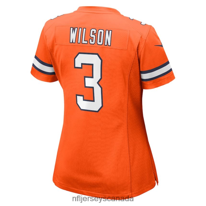 Women Denver Broncos Russell Wilson Nike Orange Player Game Jersey Clothing NFL TBXFR63058