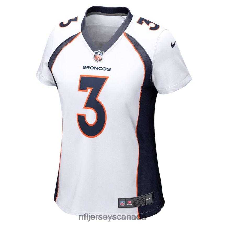 Women Denver Broncos Russell Wilson Nike White Game Jersey Clothing NFL TBXFR61044