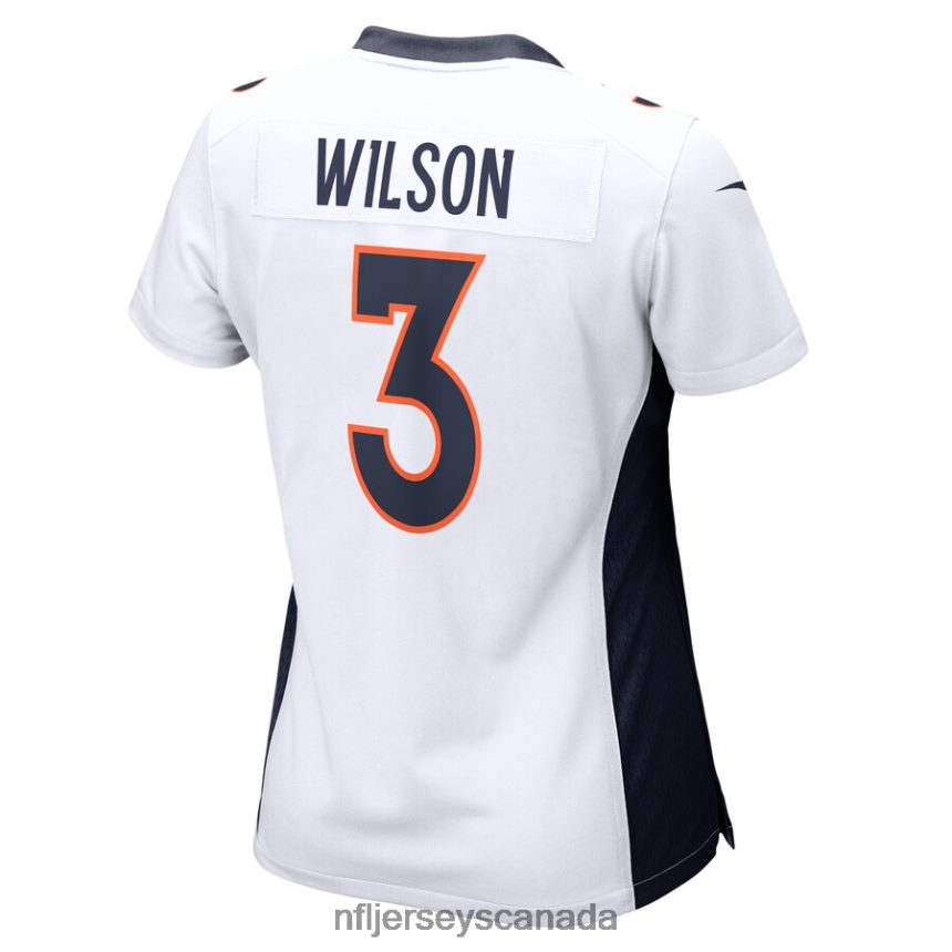 Women Denver Broncos Russell Wilson Nike White Game Jersey Clothing NFL TBXFR61044