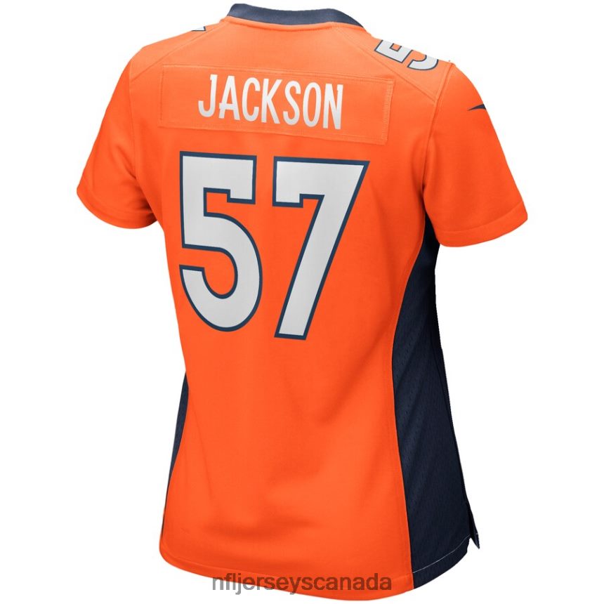 Women Denver Broncos Tom Jackson Nike Orange Game Retired Player Jersey Clothing NFL TBXFR65982