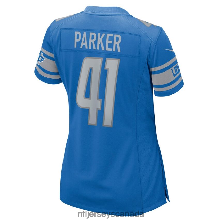 Women Detroit Lions AJ Parker Nike Blue Nike Game Jersey Clothing NFL TBXFR65512