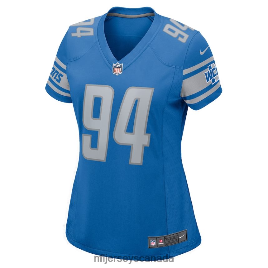Women Detroit Lions Benito Jones Nike Blue Home Game Player Jersey Clothing NFL TBXFR65561