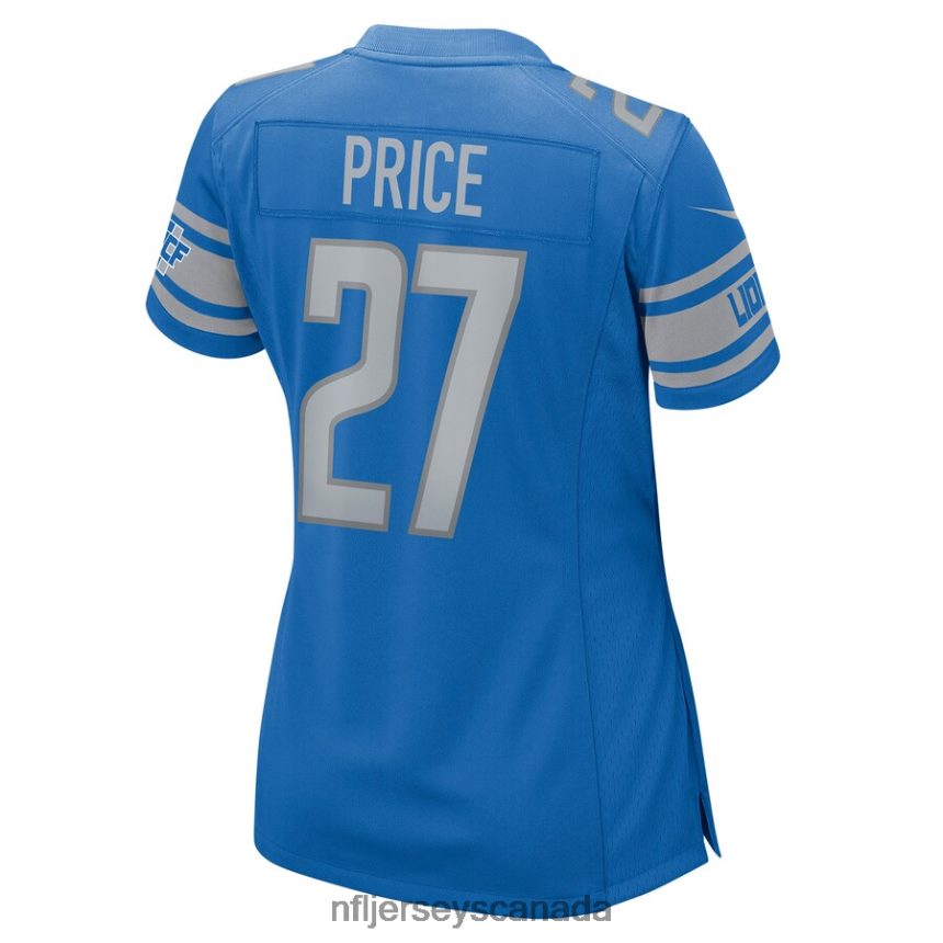 Women Detroit Lions Bobby Price Nike Blue Player Game Jersey Clothing NFL TBXFR65499
