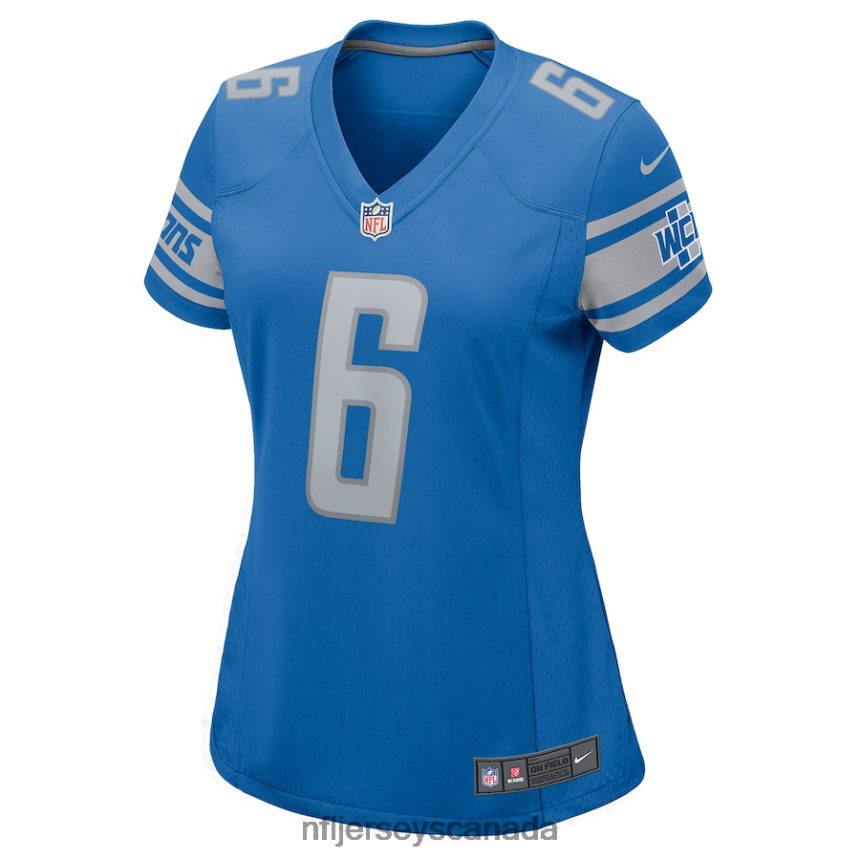 Women Detroit Lions Cam Sutton Nike Blue Game Player Jersey Clothing NFL TBXFR63702
