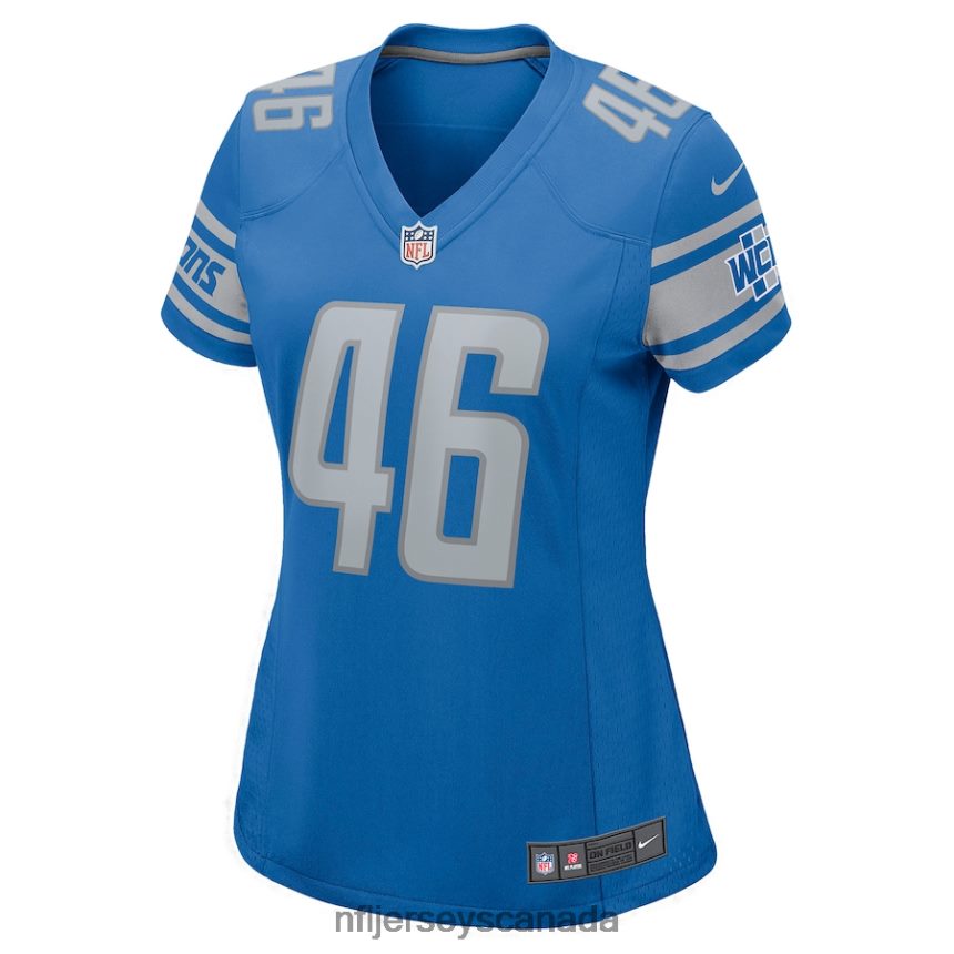 Women Detroit Lions Craig Reynolds Nike Blue Game Player Jersey Clothing NFL TBXFR65529