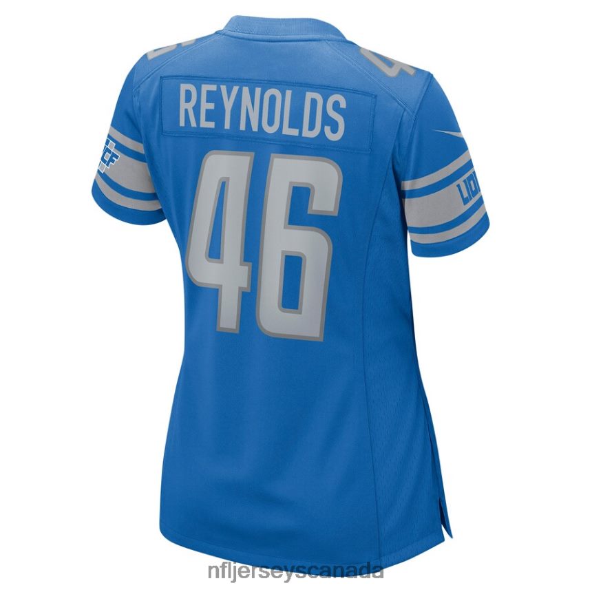 Women Detroit Lions Craig Reynolds Nike Blue Game Player Jersey Clothing NFL TBXFR65529