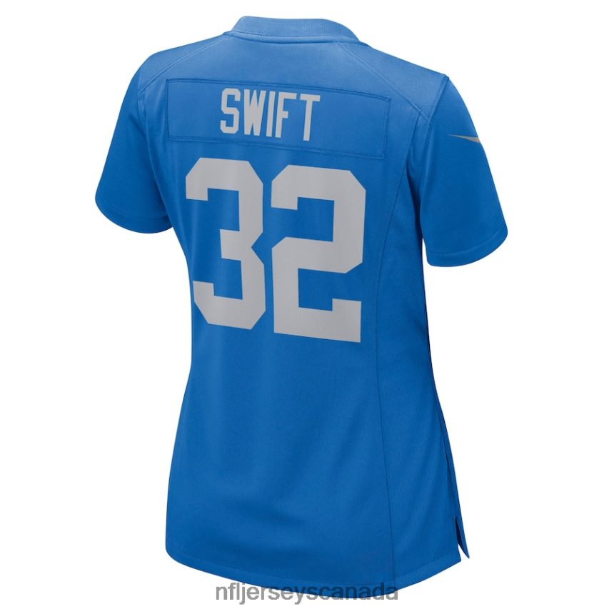 Women Detroit Lions D\Andre Swift Nike Blue Game Player Jersey Clothing NFL TBXFR62721