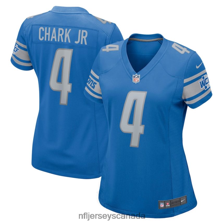 Women Detroit Lions DJ Chark Nike Blue Game Jersey Clothing NFL TBXFR65507