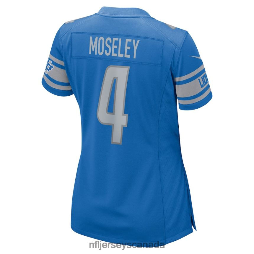 Women Detroit Lions Emmanuel Moseley Nike Blue Game Jersey Clothing NFL TBXFR63704
