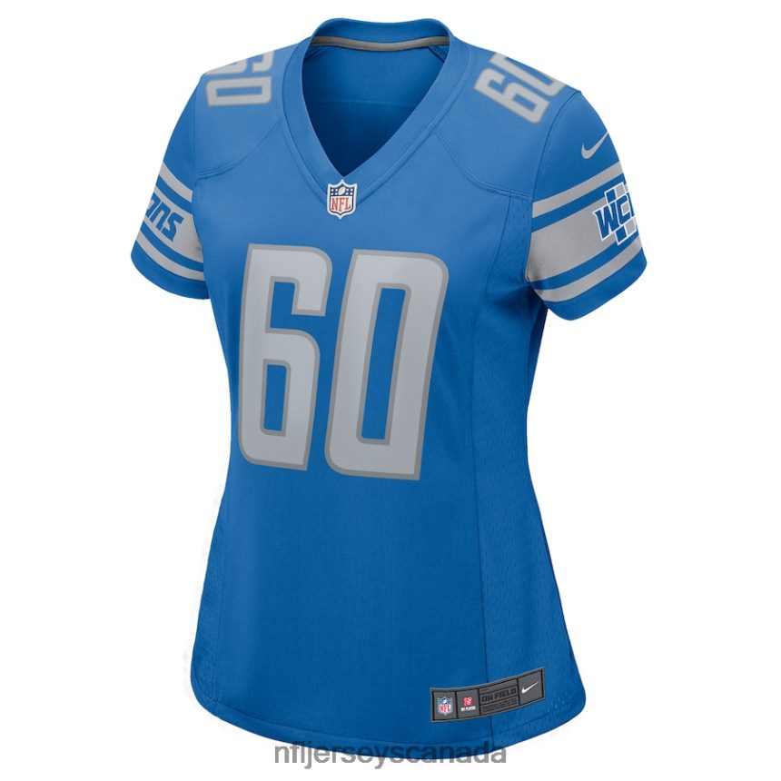 Women Detroit Lions Graham Glasgow Nike Blue Game Jersey Clothing NFL TBXFR63701