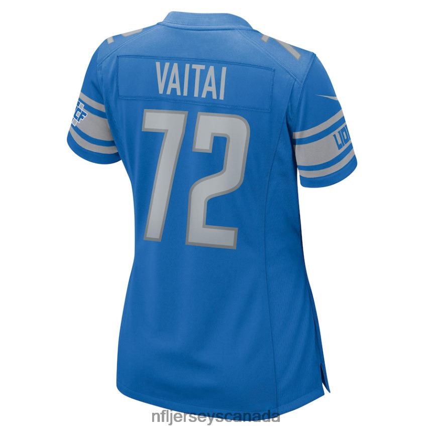 Women Detroit Lions Halapoulivaati Vaitai Nike Blue Game Jersey Clothing NFL TBXFR65533