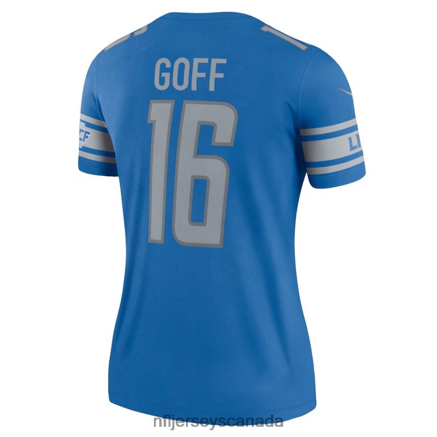 Women Detroit Lions Jared Goff Nike Blue Legend Jersey Clothing NFL TBXFR61190